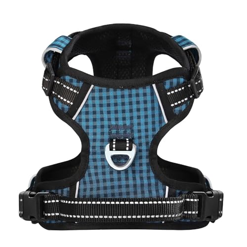 Atmungsaktives Netz Nylon Mit Schneller Steuerung Griff Im Außenvertreter, Reflektierender Hundekabelbaum Für Französische Bulldog -Labrador,Blau,S Atmungsaktives Netz Nylon Mit Schneller Steuerung Griff Im Außenvertreter, Reflektierender Hundekabelbaum Für Französische Bulldog -Labrador,Blau,S von HAQEPO