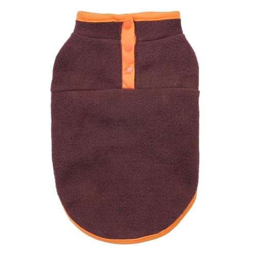 Frühlings- Und Herbst Warmes Fleece Hundemantel Kleidung Im Freien Winddichtem Shih Tzu Chihuahua Französische Bulldogge Mops Jacke,Kaffee,XL Frühlings- Und Herbst Warmes Fleece Hundemantel Kleidung Im Freien Winddichtem Shih Tzu Chihuahua Französische Bulldogge Mops Jacke,Kaffee,XL von HAQEPO