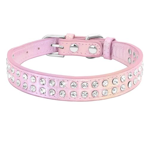Funkelndes Strass-Hundehalsband, niedlich, für Welpen, Katzen, mit Strasssteinen besetzt, verstellbares Haustierhalsband für Chihuahua, Mops, Französische Bulldogge, A, S Funkelndes Strass-Hundehalsband, niedlich, für Welpen, Katzen, mit Strasssteinen besetzt, verstellbares Haustierhalsband für Chihuahua, Mops, Französische Bulldogge, A, S von HAQEPO