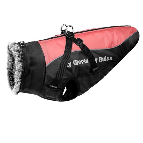 Herbst Und Winter, Verdickte Warme Hundejacke Mit Hosenträgern, Labrador, Windhund, Französische Bulldogge, Jacke, Weste, Kleidung, Outdoor, Winddicht, Wasserdicht, Weich Und Bequem, Großer Hunde Herbst Und Winter, Verdickte Warme Hundejacke Mit Hosenträgern, Labrador, Windhund, Französische Bulldogge, Jacke, Weste, Kleidung, Outdoor, Winddicht, Wasserdicht, Weich Und Bequem, Großer Hunde von YHTAKF