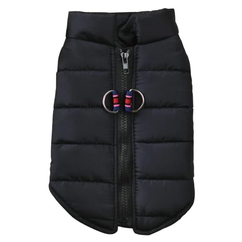 Herbst Und Winter, Warme Baumwoll-Hundejacke, Weste, Kleidung, Chihuahua-Mops-Kleidung, Weiche Und Bequeme Hundejacke, Mantel, Kleidung, Geeignet Für Kleine, Mittelgroße Hunde Und Katzen,Schwarz, Herbst Und Winter, Warme Baumwoll-Hundejacke, Weste, Kleidung, Chihuahua-Mops-Kleidung, Weiche Und Bequeme Hundejacke, Mantel, Kleidung, Geeignet Für Kleine, Mittelgroße Hunde Und Katzen,Schwarz, von YHTAKF