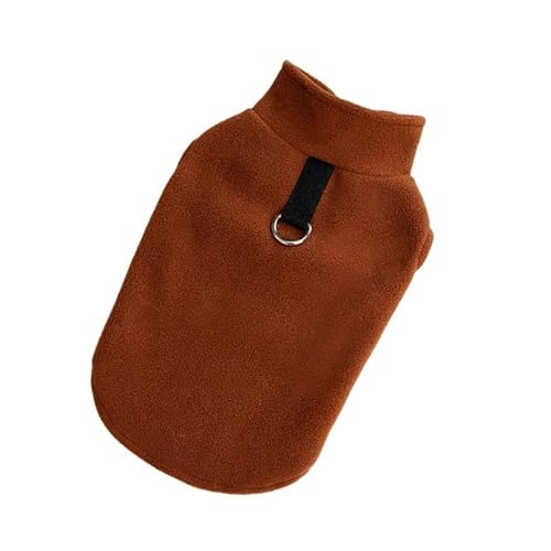 Herbst Und Winter, Warme Fleece-Hundejacke, Kleidung, Weiche Und Bequeme Haustierjacke, Weste, Geeignet Für Kleine Und Mittelgroße Hunde, Französische Bulldogge, Chihuahua-Jackenkleidung,Braun,L Herbst Und Winter, Warme Fleece-Hundejacke, Kleidung, Weiche Und Bequeme Haustierjacke, Weste, Geeignet Für Kleine Und Mittelgroße Hunde, Französische Bulldogge, Chihuahua-Jackenkleidung,Braun,L von YHTAKF