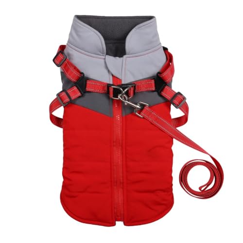 Herbst Winter Fleece Warme Hundelemant,Rot,M Herbst Winter Fleece Warme Hundelemant,Rot,M von HAQEPO