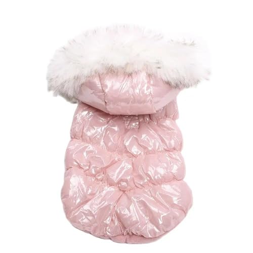 Herbst Winter Warme Hunde- Und Katzenmanteljacke Mit Gürtelschnallen-Design, Haustierjacke, Katze, Hund, Kapuzenpullover, Kleid, Haustier, Einfarbige Kleidung, Jackenmantel,A,L von HAQEPO