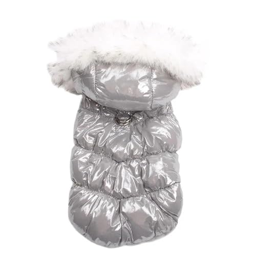 Herbst Winter Warme Hunde- Und Katzenmanteljacke Mit Gürtelschnallen-Design, Haustierjacke, Katze, Hund, Kapuzenpullover, Kleid, Haustier, Einfarbige Kleidung, Jackenmantel,Grau,2XL Herbst Winter Warme Hunde- Und Katzenmanteljacke Mit Gürtelschnallen-Design, Haustierjacke, Katze, Hund, Kapuzenpullover, Kleid, Haustier, Einfarbige Kleidung, Jackenmantel,Grau,2XL von HAQEPO