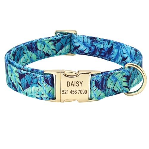Hundehalsband und Katze, personalisierbar, Nylon, Anti-Verlust, verstellbare Hundemarke, Halsband für Labrador, Deutscher Schäferhund, Französische Bulldogge, A, S Hundehalsband und Katze, personalisierbar, Nylon, Anti-Verlust, verstellbare Hundemarke, Halsband für Labrador, Deutscher Schäferhund, Französische Bulldogge, A, S von HAQEPO