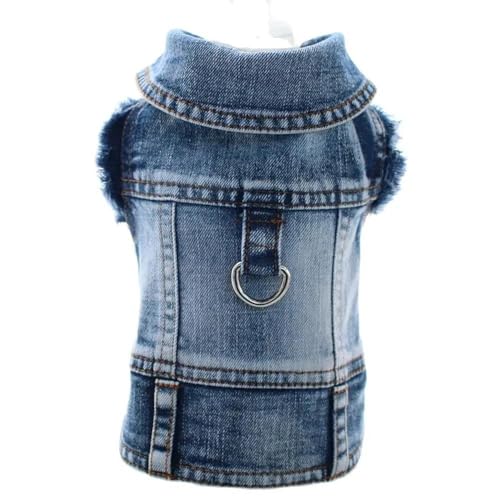 Jeansmantel Für Hunde Und Katzen, Weiche Und Bequeme Haustier-Jeansweste, Wind- Und wasserdichte Outdoor-Haustierjacke, Katzenwelpen-Frühlings- Und Herbstkleidung,A,S Jeansmantel Für Hunde Und Katzen, Weiche Und Bequeme Haustier-Jeansweste, Wind- Und wasserdichte Outdoor-Haustierjacke, Katzenwelpen-Frühlings- Und Herbstkleidung,A,S von HAQEPO