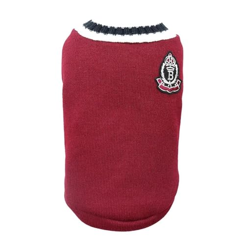 Katzenhund Pullover Pullover Winter Warme Haustierkleidung Chihuahua Shiba Inu Yorkshire Terrier Mops Kleiner Hund Katze Weste,Rot,L Katzenhund Pullover Pullover Winter Warme Haustierkleidung Chihuahua Shiba Inu Yorkshire Terrier Mops Kleiner Hund Katze Weste,Rot,L von HAQEPO