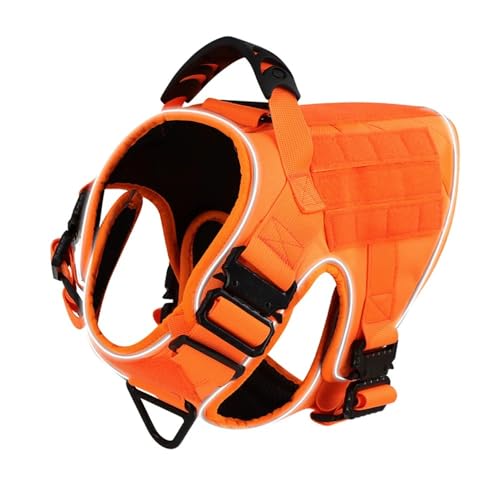 Mit 4 Metallschnallen Im Freien Reflektierende Einstellbare Hundekabelbaum Militärische Taktische Labrador Deutsche Schäferhund -Training Jagdwestegurt,Orange,M Mit 4 Metallschnallen Im Freien Reflektierende Einstellbare Hundekabelbaum Militärische Taktische Labrador Deutsche Schäferhund -Training Jagdwestegurt,Orange,M von HAQEPO