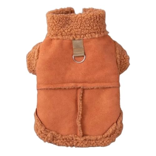 Mit D-Ring Winter Fleece Warm Warm Bequeme Shiba Inu Bulldog Pudeljacke Im Freien Campingtraining Im Outdoor Camping Training Haustiermantel,Braun,M Mit D-Ring Winter Fleece Warm Warm Bequeme Shiba Inu Bulldog Pudeljacke Im Freien Campingtraining Im Outdoor Camping Training Haustiermantel,Braun,M von HAQEPO