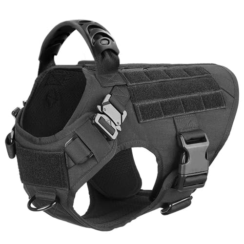 Mit Kontrollgriff Einstellbarer Nylon Militärtaktisch Taktisch Großes Hundeturte Deutsch Schäferhund Labrador Training Camping Jagdkabelbaum,Schwarz,XL Mit Kontrollgriff Einstellbarer Nylon Militärtaktisch Taktisch Großes Hundeturte Deutsch Schäferhund Labrador Training Camping Jagdkabelbaum,Schwarz,XL von HAQEPO