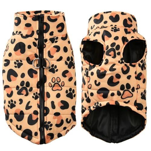 Modegedruckte Reißverschluss Im Freien wasserdichte Hundemantel Winter Warme Französische Bulldogge Mops Labrador Jacke Kleidung,A,M Modegedruckte Reißverschluss Im Freien wasserdichte Hundemantel Winter Warme Französische Bulldogge Mops Labrador Jacke Kleidung,A,M von HAQEPO