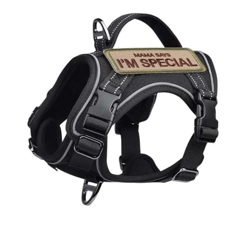 Outdoor-Hundecamping-Trainings-Jagdgeschirr, Reflektierendes Außenband, Vertikaler Griff, Militärisches Taktisches Hundegeschirr, Kleiner Hund, Nylon, Militärisches Taktisches Hundegeschirr,B,XS Outdoor-Hundecamping-Trainings-Jagdgeschirr, Reflektierendes Außenband, Vertikaler Griff, Militärisches Taktisches Hundegeschirr, Kleiner Hund, Nylon, Militärisches Taktisches Hundegeschirr,B,XS von YHTAKF
