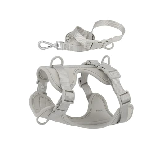 Outdoor-Hundetraining, Camping, Jagd, Geschirr Und Leine, Verstellbares Hundegeschirr Und Leine, Modisches, Wasserdichtes Nylon-Haustiergeschirr,H,L von HAQEPO