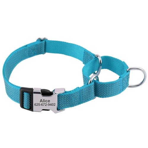 Outdoor Reflective Custom Gravur Verstellbarer Nylongurt Metallschnallen Hundeausweis Name Telefonnummer Sicherheitskragen Für Bulldog Labrador,Blau,M Outdoor Reflective Custom Gravur Verstellbarer Nylongurt Metallschnallen Hundeausweis Name Telefonnummer Sicherheitskragen Für Bulldog Labrador,Blau,M von HAQEPO