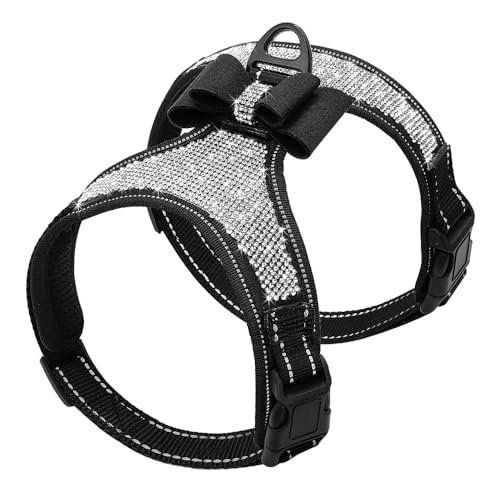 Outdoor Reflektierendes Hundegeschirr Nylon Verstellbare Hundegeschirr Weste Glänzende Strass Schleife Hundegeschirr Heimtierbedarf,C,S Outdoor Reflektierendes Hundegeschirr Nylon Verstellbare Hundegeschirr Weste Glänzende Strass Schleife Hundegeschirr Heimtierbedarf,C,S von HAQEPO