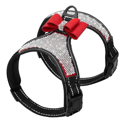 Outdoor Reflektierendes Hundegeschirr Nylon Verstellbare Hundegeschirr Weste Glänzende Strass Schleife Hundegeschirr Heimtierbedarf,E,L Outdoor Reflektierendes Hundegeschirr Nylon Verstellbare Hundegeschirr Weste Glänzende Strass Schleife Hundegeschirr Heimtierbedarf,E,L von HAQEPO