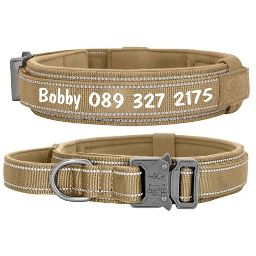 Personalisierte Militärische Taktik Im Freien Reflektierend Einstellbare Nylon Deutsche Schäferhund Labrador Bulldognname Telefonnummer Kragen,Gelb,M Personalisierte Militärische Taktik Im Freien Reflektierend Einstellbare Nylon Deutsche Schäferhund Labrador Bulldognname Telefonnummer Kragen,Gelb,M von HAQEPO