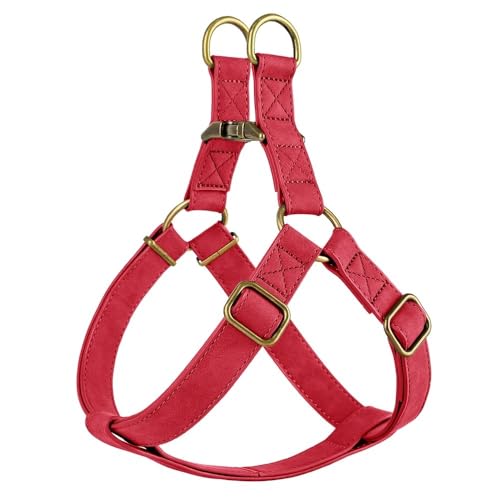 Personalisierte PU Leder -Haustier -ID -Name Buckle Gurtzur,Rot,M Personalisierte PU Leder -Haustier -ID -Name Buckle Gurtzur,Rot,M von HAQEPO