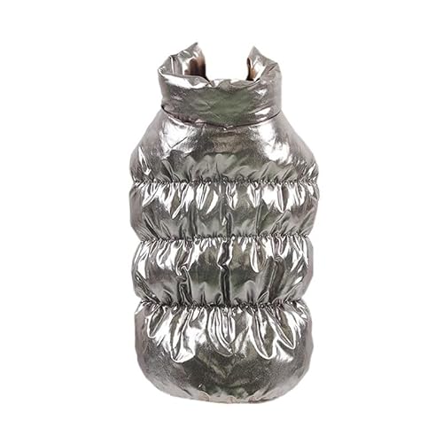 Pug Yorkshire Shih Tzu Mantel Welpe Kleidung Herbst Und Winter Weiches Bequemes Warmes Haustier Jacke Down Jacke,Silber,2XL Pug Yorkshire Shih Tzu Mantel Welpe Kleidung Herbst Und Winter Weiches Bequemes Warmes Haustier Jacke Down Jacke,Silber,2XL von HAQEPO
