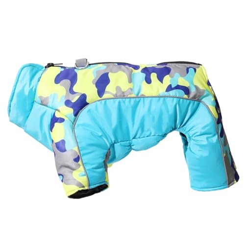 Reißverschlüsse Wasserdichtem Reflektierender Hund Bodysuit Mit D-Ring Winter Warmer Haustieren Tarn Overalls Für Shiba Inu Chihuahua Bulldogge,Blau,M Reißverschlüsse Wasserdichtem Reflektierender Hund Bodysuit Mit D-Ring Winter Warmer Haustieren Tarn Overalls Für Shiba Inu Chihuahua Bulldogge,Blau,M von HAQEPO