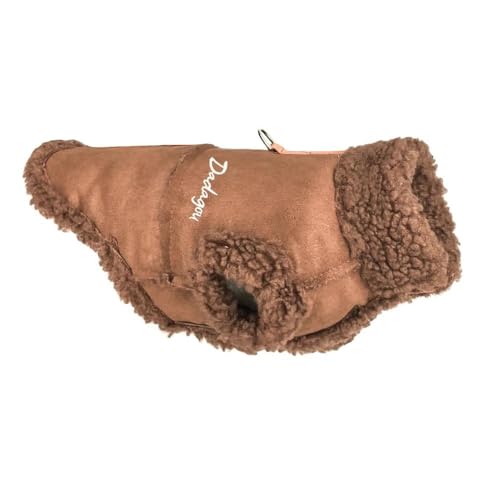 Warme Hundejacke Aus Wolle Und Plüsch Für Herbst Und Winter, Hundejacke Im Britischen Stil, Geeignet Für Kleine Hunde, Welpenkleidung, Chihuahua, Mops, Yorkshire Terrier, Jackenkleidung,Braun,L Warme Hundejacke Aus Wolle Und Plüsch Für Herbst Und Winter, Hundejacke Im Britischen Stil, Geeignet Für Kleine Hunde, Welpenkleidung, Chihuahua, Mops, Yorkshire Terrier, Jackenkleidung,Braun,L von HAQEPO