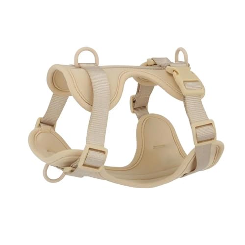Wasserdichtes Nylon-Hundegeschirr, Outdoor-Walking-Training, Hundegeschirr, Modischer Brustgurt Für Haustiere, Verstellbares Haustiergeschirr, Geeignet Für Kleine Und Mittelgroße Hunde,C,S von YHTAKF