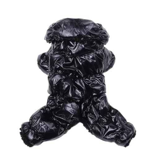 Weiche Und Bequeme Jacke Für Hunde Und Katzen, Herbst Und Winter, Warmer Haustier-Overall, Kapuzenpullover, PU-Leder, Wasserdicht, Winddicht, Für Den Außenbereich, Einfarbige Haustierjacke,Schwar Weiche Und Bequeme Jacke Für Hunde Und Katzen, Herbst Und Winter, Warmer Haustier-Overall, Kapuzenpullover, PU-Leder, Wasserdicht, Winddicht, Für Den Außenbereich, Einfarbige Haustierjacke,Schwar von YHTAKF