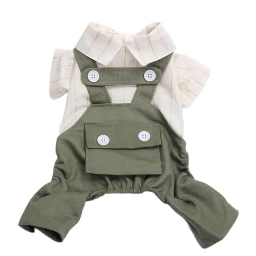 Weicher Und Bequemer Einteiler-Overall Für Hunde Und Katzen, Gestreiftes Taschen-Design, Haustier-Shirt, Frühling Und Herbst, Haustier-Overall, Winddicht, Für Den Außenbereich, Haustierjacke, Kle Weicher Und Bequemer Einteiler-Overall Für Hunde Und Katzen, Gestreiftes Taschen-Design, Haustier-Shirt, Frühling Und Herbst, Haustier-Overall, Winddicht, Für Den Außenbereich, Haustierjacke, Kle von YHTAKF
