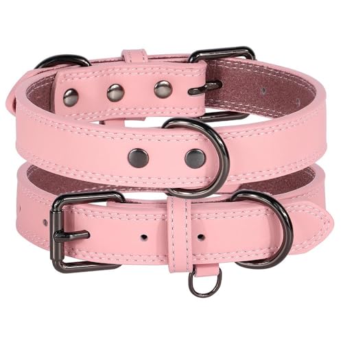 Weiches und bequemes Hundehalsband aus echtem Leder, verstellbar, für Deutscher Schäferhund, Labrador, Französische Bulldogge, Braun, Schwarz, A, L Weiches und bequemes Hundehalsband aus echtem Leder, verstellbar, für Deutscher Schäferhund, Labrador, Französische Bulldogge, Braun, Schwarz, A, L von HAQEPO