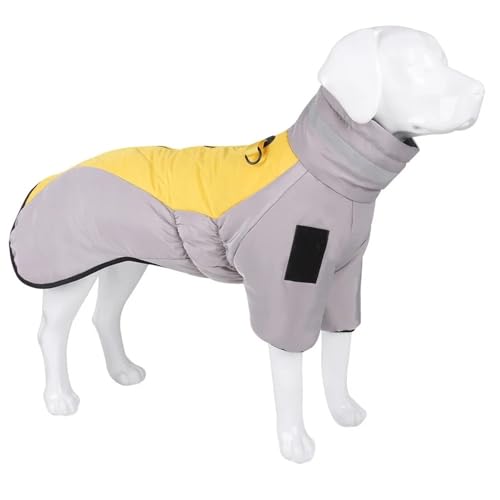 Winddichte wasserdichte Im Freien, Große Arbeitshundjacke Winter Warmes Golden Retriever Labrador Bulldog Shepherd Mantel,Gelb,3XL Winddichte wasserdichte Im Freien, Große Arbeitshundjacke Winter Warmes Golden Retriever Labrador Bulldog Shepherd Mantel,Gelb,3XL von HAQEPO