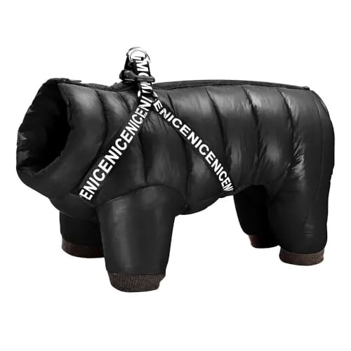 Winter Dicker Warmer Außen Im Außen wasserdichte Reflektierende Hundejacke Chihuahua Französische Bulldogge Mops Kleidung,Schwarz,16 Winter Dicker Warmer Außen Im Außen wasserdichte Reflektierende Hundejacke Chihuahua Französische Bulldogge Mops Kleidung,Schwarz,16 von HAQEPO
