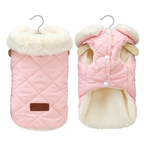Winter Vlies Warme Haustier -Baumwolljacke Mit Pelzkragen Chihuahua Yorkshire Terrier Shiba Inu Pommerianer Mopsjacke,A,M Winter Vlies Warme Haustier -Baumwolljacke Mit Pelzkragen Chihuahua Yorkshire Terrier Shiba Inu Pommerianer Mopsjacke,A,M von HAQEPO
