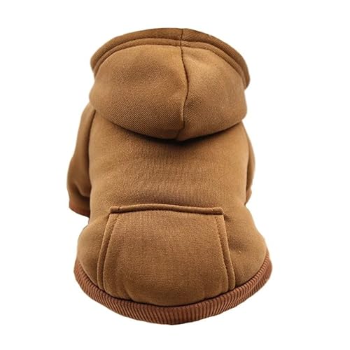 Winter Warmer Hund Hoodie Outdoor Winddichte Französische Bulldogge Mops Chihuahua Yorkshire Terrier Jacke Kleidung,Kaffee,2XL Winter Warmer Hund Hoodie Outdoor Winddichte Französische Bulldogge Mops Chihuahua Yorkshire Terrier Jacke Kleidung,Kaffee,2XL von HAQEPO