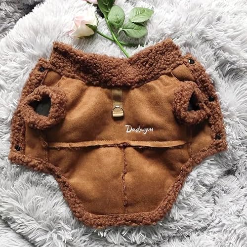 Winter Warmes Sherpa -Hund Jacke Im Freien Winddichte Chihuahua Pug Yorkshire Terrier Mantel Arbeit Kleidung,Grau,S Winter Warmes Sherpa -Hund Jacke Im Freien Winddichte Chihuahua Pug Yorkshire Terrier Mantel Arbeit Kleidung,Grau,S von HAQEPO