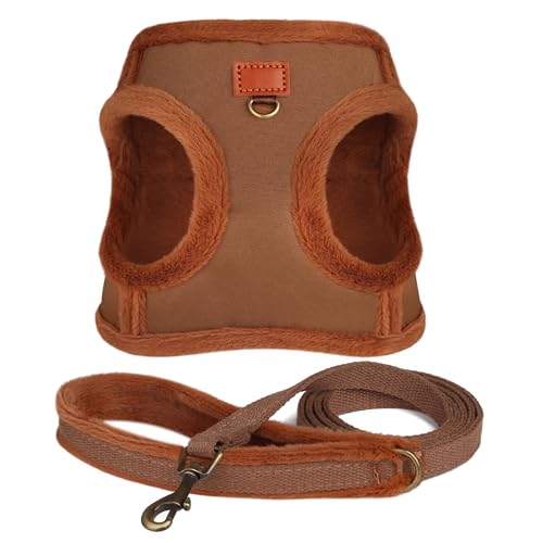 Winter Weich Bequem 3 Schicht Wärme Gepolstert Hunde Walking -Training Leine Set Für Kleine Und Mittlere Hunde Mops Chihuahua,Braun,M Winter Weich Bequem 3 Schicht Wärme Gepolstert Hunde Walking -Training Leine Set Für Kleine Und Mittlere Hunde Mops Chihuahua,Braun,M von HAQEPO