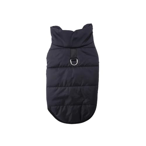 Winter Weich Bequem Warm Warmes Fleece Hundejacke Im Freien wasserdichte Labrador Chihuahua Mops Mit D-Ring,Schwarz,XL Winter Weich Bequem Warm Warmes Fleece Hundejacke Im Freien wasserdichte Labrador Chihuahua Mops Mit D-Ring,Schwarz,XL von HAQEPO
