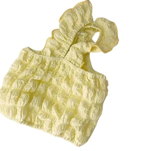 HARBINGG Hundepullover Sommer Dünne Haustier Hund Weste Blase Strap Kleine Hund Kleidung Chihuahua Bichon Frise T Shirts Haustier Katze Hund Kostüm-Gelb-Xs HARBINGG Hundepullover Sommer Dünne Haustier Hund Weste Blase Strap Kleine Hund Kleidung Chihuahua Bichon Frise T Shirts Haustier Katze Hund Kostüm-Gelb-Xs von HARBINGG