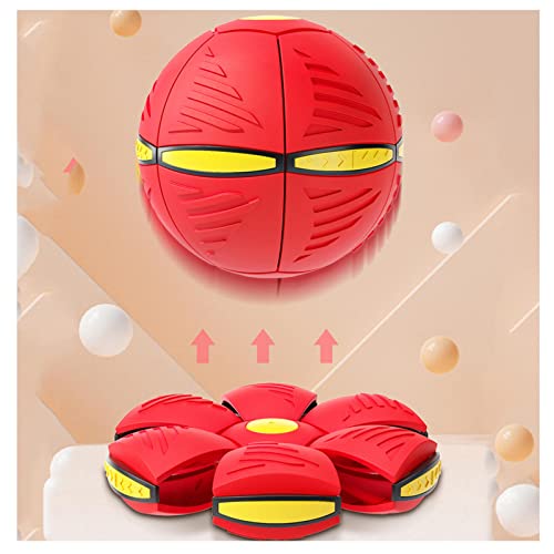 HARIPYER Haustierspielzeug Fliegende Untertasse Für Hunde, Hundefrisbee, Unzerstörbarer, Magischer, Verformbarer Gummi-Hundeball, Interaktives Hundespielzeug, Blau – 1 Stück/Red-1Pc HARIPYER Haustierspielzeug Fliegende Untertasse Für Hunde, Hundefrisbee, Unzerstörbarer, Magischer, Verformbarer Gummi-Hundeball, Interaktives Hundespielzeug, Blau – 1 Stück/Red-1Pc von HARIPYER