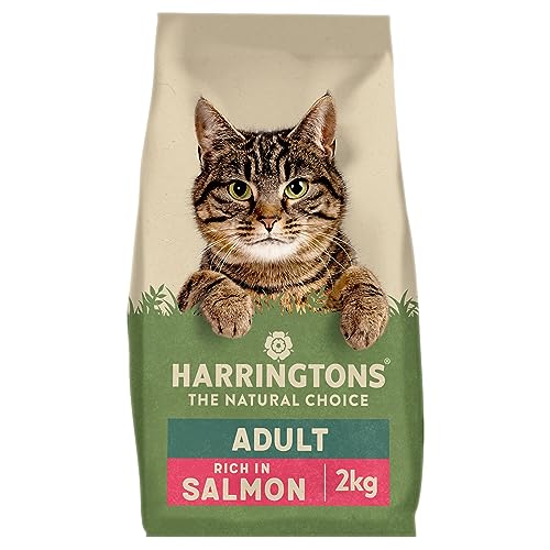Harringtons Complete Dry Adult Cat Food Salmon 2kg (Pack of 4) - Tasty Natural Goodness von HARRINGTONS
