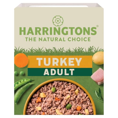 Harringtons Pute und Kartoffel Nass Hundefutter (8 Tassen) (8 x 400g) (kann variieren) von HARRINGTONS