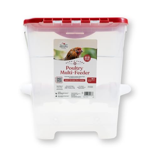 Harris Farms Geflügel-Multi-Feeder - Geflügel-Futterspender für 9-10 kg Futter - Hergestellt mit regendichtem Design - Automatisches Geflügelfuttersystem - Einfache Montage - Stallzubehör von HARRIS FARMS