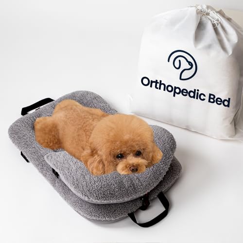 Harryspet Orthopädisches ergonomisches kleines Hundebett – leicht zu waschendes Haustierbett – ideales Welpenbett – Haustierbetten für kleine Hunde – bequeme Hundebetten für kleine Hunde – kleines von HARRYS PET