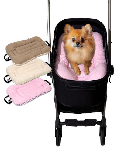 Kinderwagenkissen für Haustiere, Kinderwagen nicht im Lieferumfang enthalten, Innenfutter, BerryMore Edition, Harryspet, Haustiermatratze, Haustier-Kinderwagen, nur Kissen (rosa Himbeere, S) von HARRYS PET