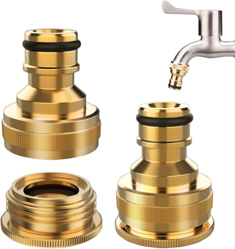 HARY Wasserhahn Adapter 2 Stück,3/4 Zoll Schlauchanschluss Wasserhahn 1/2 Zoll Gardena Hahnverbinder für Home Yard/Waschmaschine Gewinde Wasserhahn HARY Wasserhahn Adapter 2 Stück,3/4 Zoll Schlauchanschluss Wasserhahn 1/2 Zoll Gardena Hahnverbinder für Home Yard/Waschmaschine Gewinde Wasserhahn von HARY