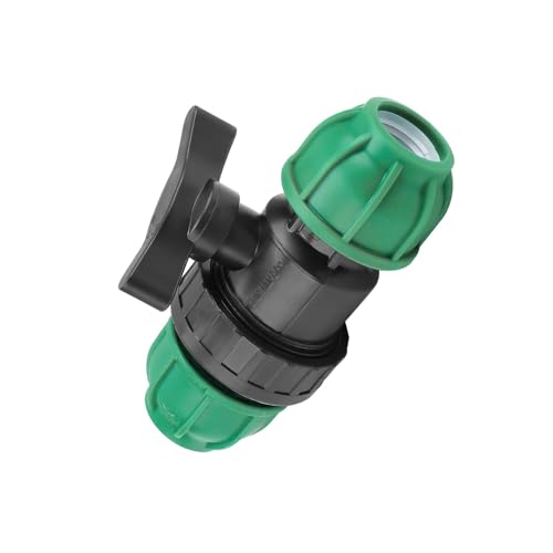 HASLED PE Kugelhahn 25mm (1") - Doppelmutter Absperrhahn aus Kunststoff für Wasserleitungen, Bewässerung und Schwimmbad von HASLED