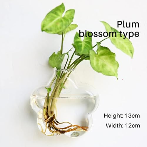 Aquarium Aquarium-Tank Fischschüssel Dekoration Wandbehang Aquatische Haustiervorräte for Betta Fischschaumkasten Verpackung Aquarien (Color : Plum Blossom) von HASMI