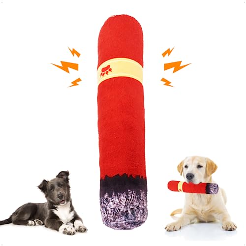 HATNOKIL Hundespielzeug, interaktives lustiges Hundespielzeug, reduziert Langeweile, Plüschtier, aktives Kauen, interaktives weiches Spielzeug für kleine, mittelgroße und große Hunde (Pfotenabdruck) von HATNOKIL