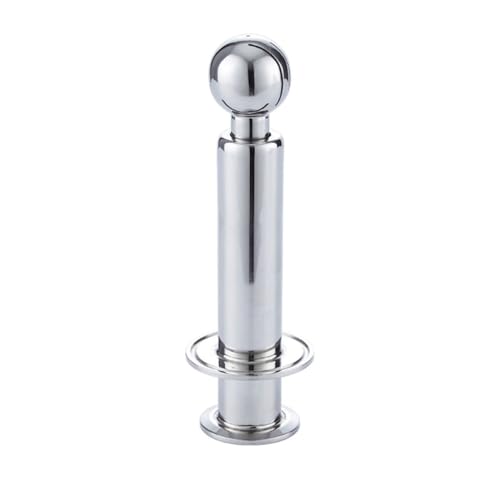 HAUJGG 1 Stück rotierende CIP-Sprühkugel aus Edelstahl 304 – 1,5 Zoll Tri-Clamp-Tank-Reinigungslösung for Heimwerker(50.5x91mm) von HAUJGG