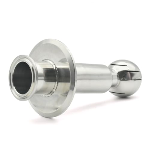 HAUJGG 1 Stück rotierende CIP-Sprühkugel aus Edelstahl SUS304 – 360-Grad-Abdeckung for Heimwerkerarbeiten und Tankreinigung(50.5mmx77.5mm) von HAUJGG